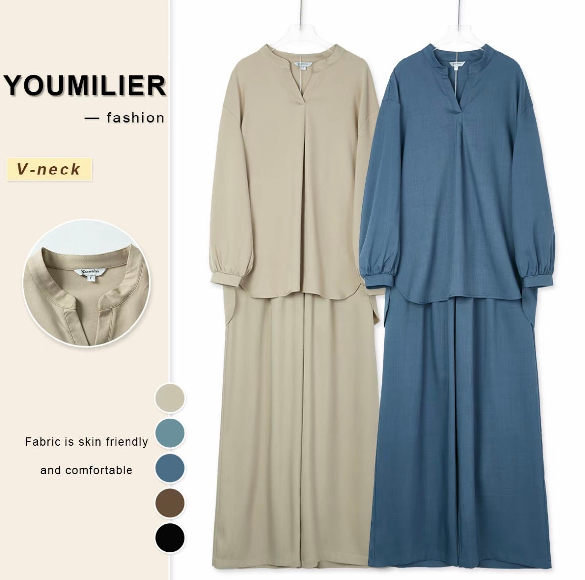 YM Nera Pants Set - Free/Plus Size