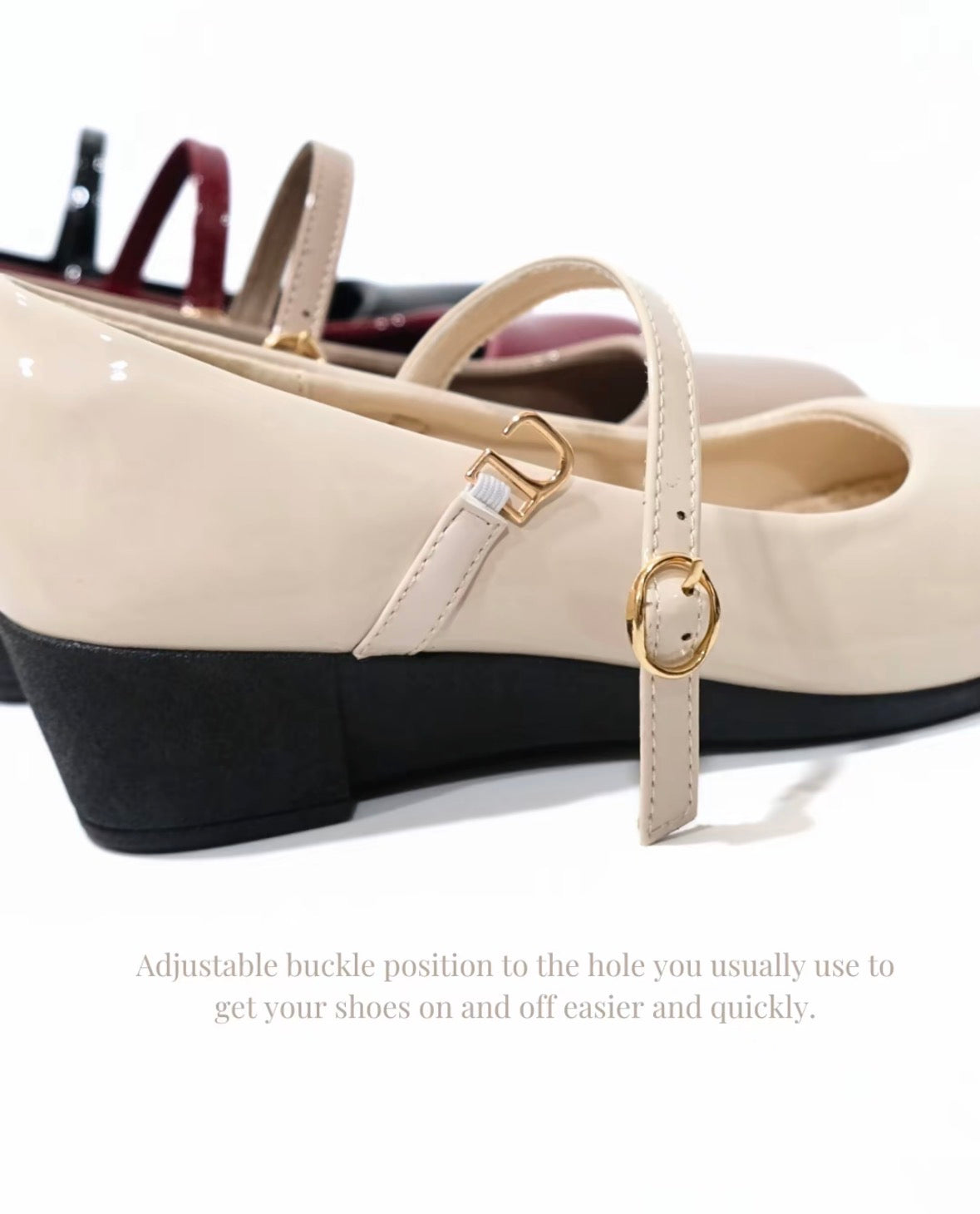 LYDEN Mary Jane Wedges Series
