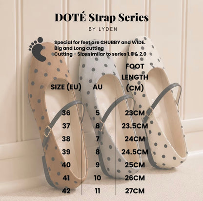 LYDEN Doté Strap Flats