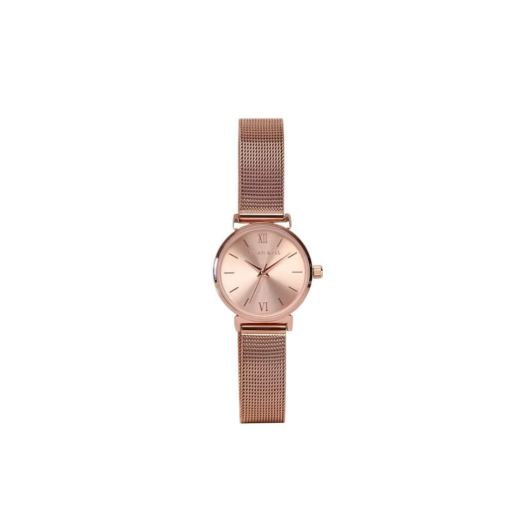 Milliot & Co Miller Leather/Mesh Strap Analog Watch