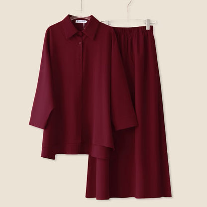 YM Helena Set (Blouse & Skirt) - Free Size