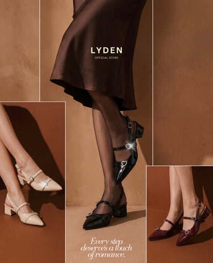 LYDEN Liora Charm Glossy Heels