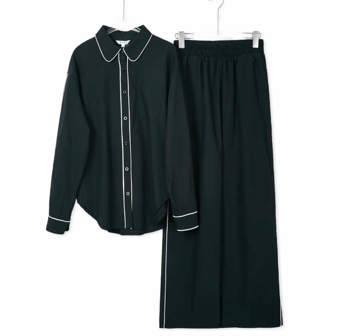 YM French Pant Set - Free/Plus Size