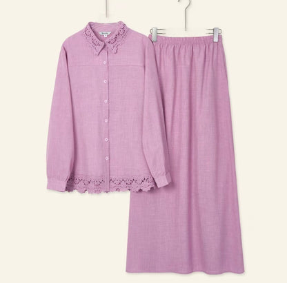 YM Gloria Lace Skirt Set