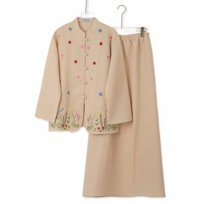 YM Nana Embroidered Skirt Set - FS/PS