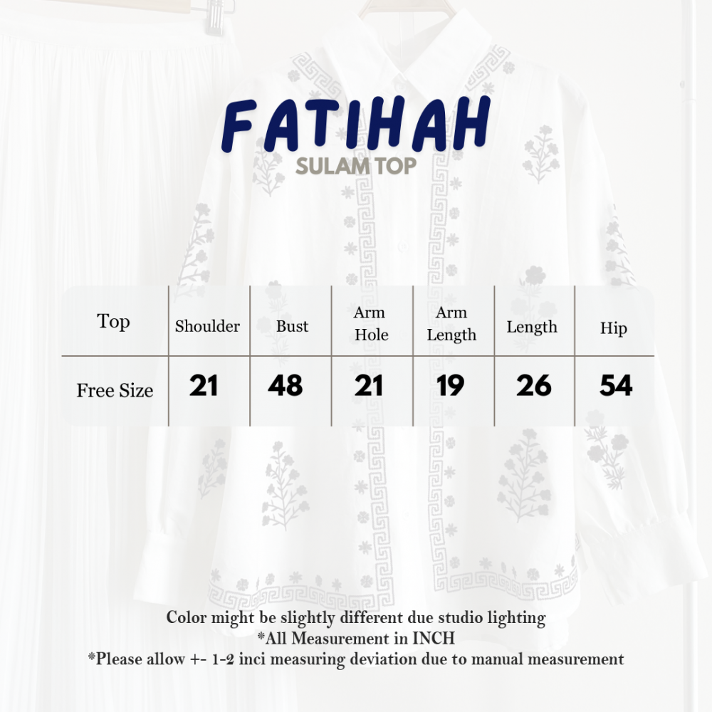 ABC Fatihah Sulam Top