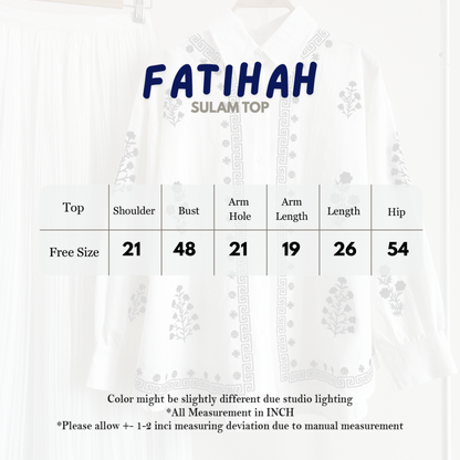ABC Fatihah Sulam Top