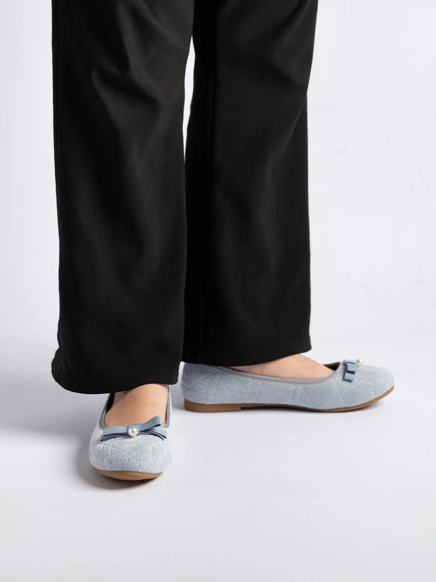 H2U Harper Suede Bow Flats