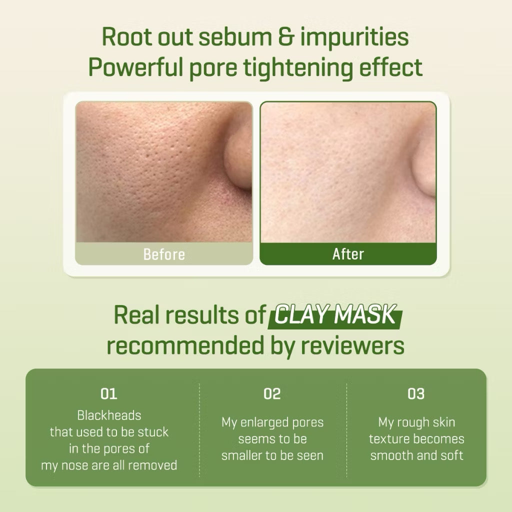 SBM Super Matcha Pore Care All In One Set (Matcha Toner 150ml+Serum 50ml+Clay Mask 100g+Cleansing Gel 100ml)