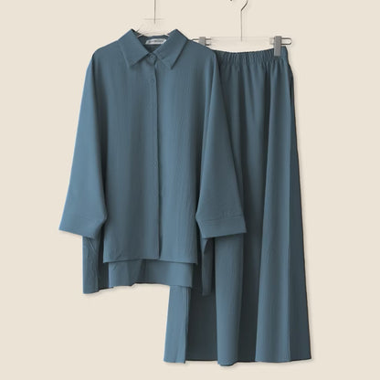 YM Helena Set (Blouse & Skirt) - Free Size