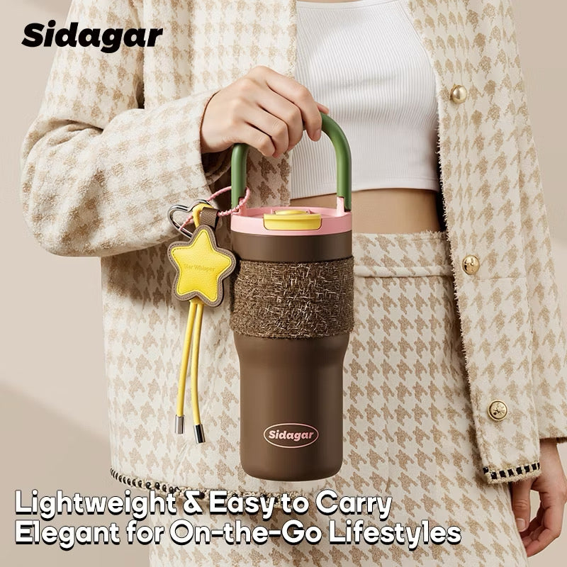 SIDAGAR Chanel-style 750ml Ceramic Inner Tumbler