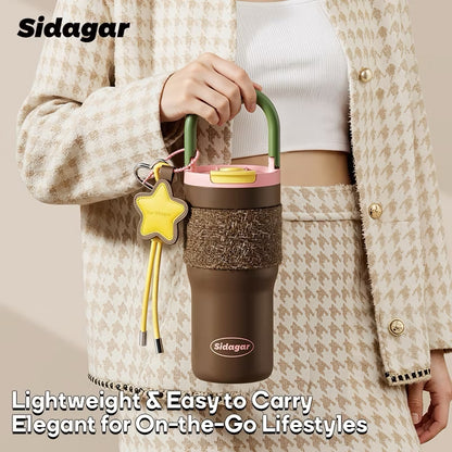 SIDAGAR Chanel-style 750ml Ceramic Inner Tumbler
