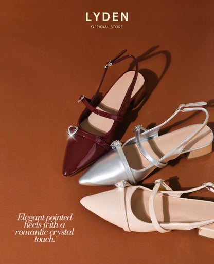 LYDEN Liora Charm Glossy Heels