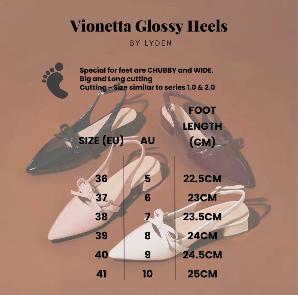 LYDEN Vionetta Glossy Heels