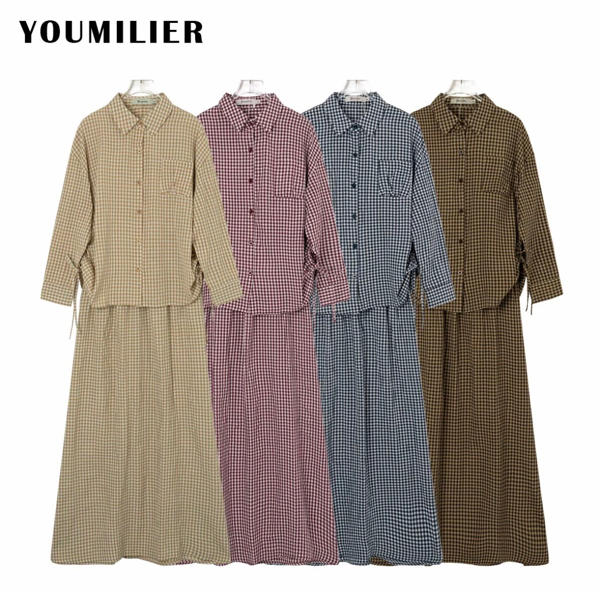 YM Gingham Skirt Set - FS/PS