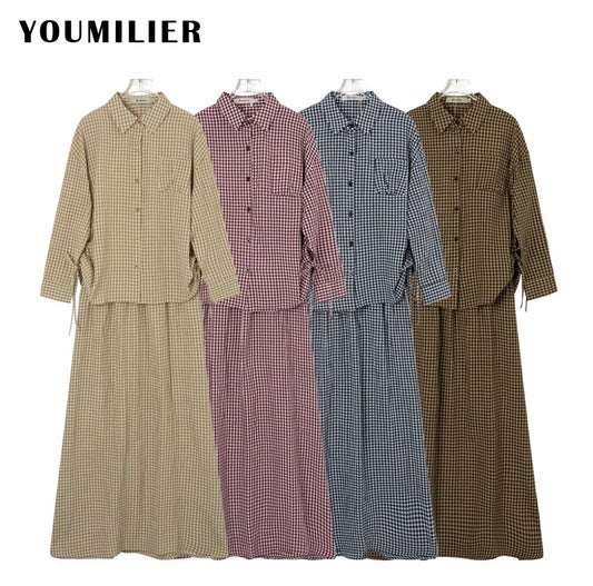 YM Gingham Skirt Set - FS/PS