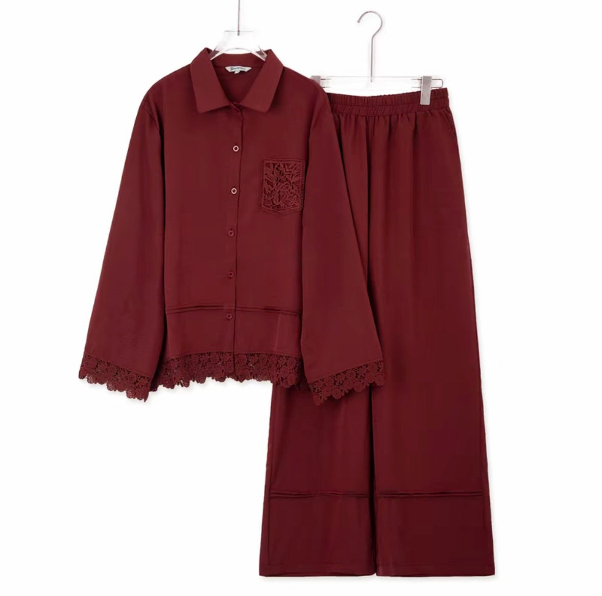 YM Ranisha Lace Pants Set