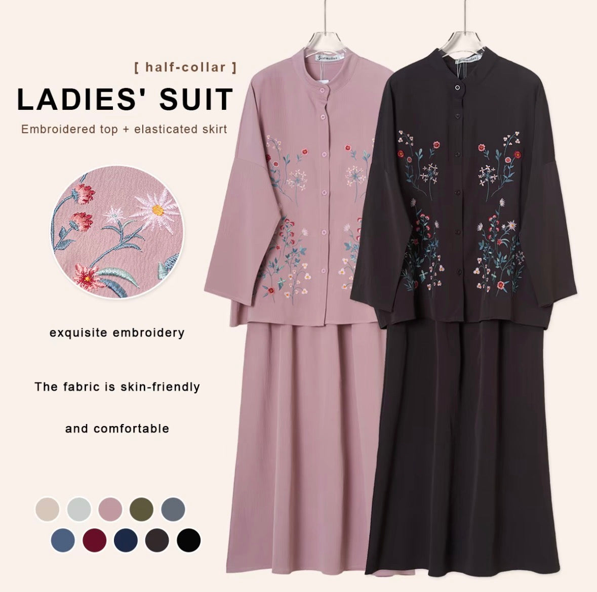 YM Diana Set (Blouse & Skirt)