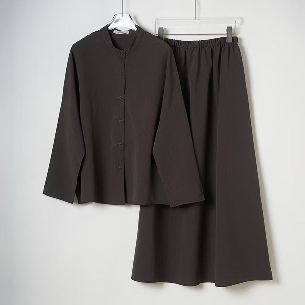 YM Sofea Set (Blouse & Skirt) - Free Size / Plus Size