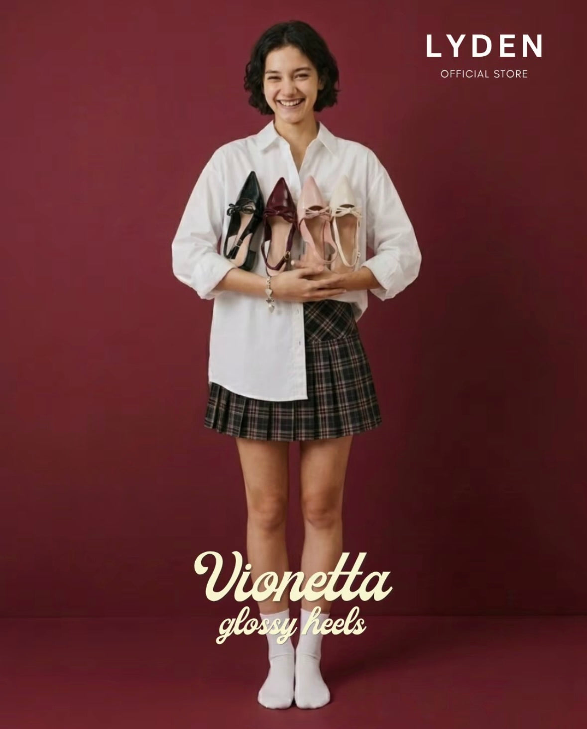 LYDEN Vionetta Glossy Heels