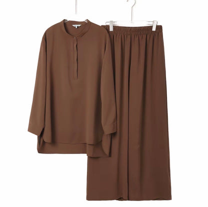 YM Damia Pants Set - Free/Plus Size