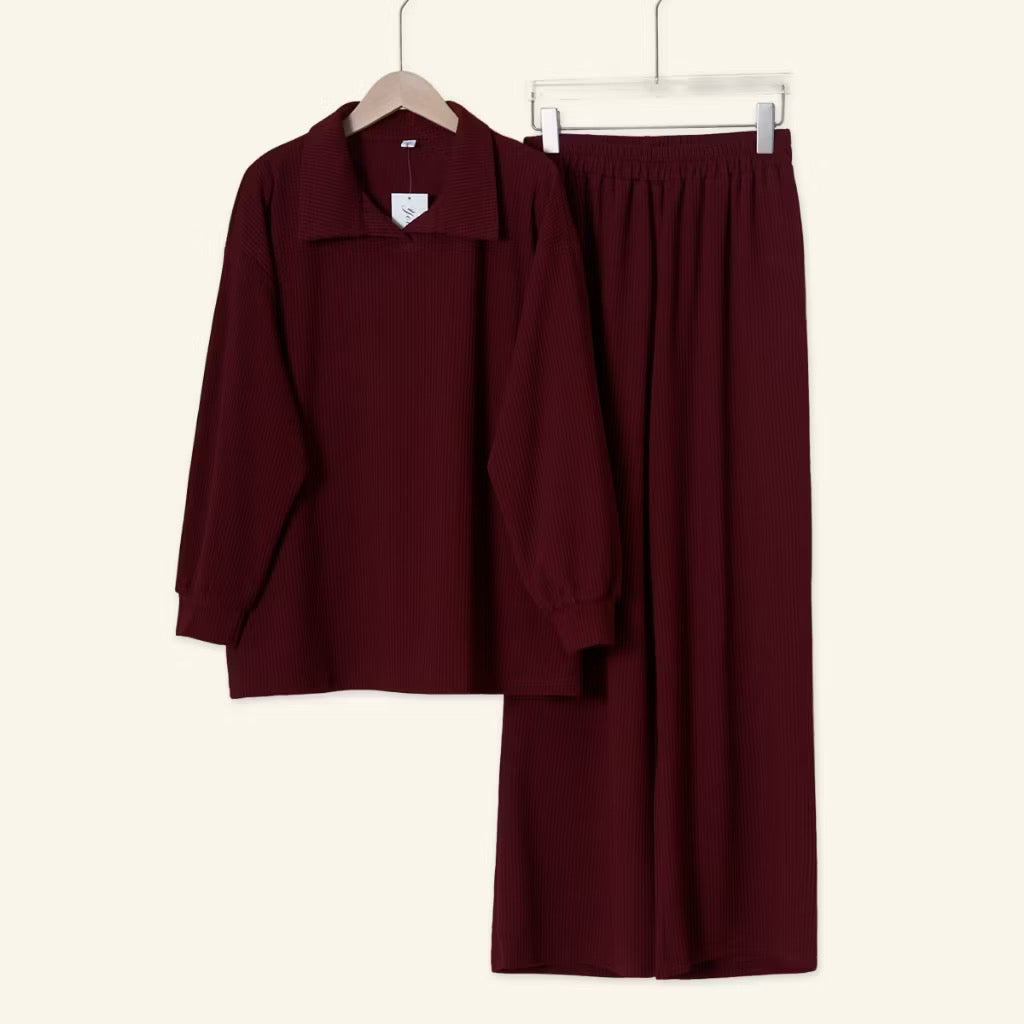 YM Elle/Ellene Set (Blouse & Pants) - Free Size/Plus Size