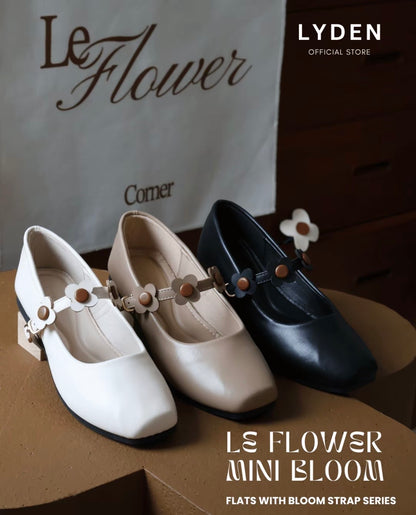 LYDEN Le Flowers Mini Bloom Flats with Bloom Strap Series