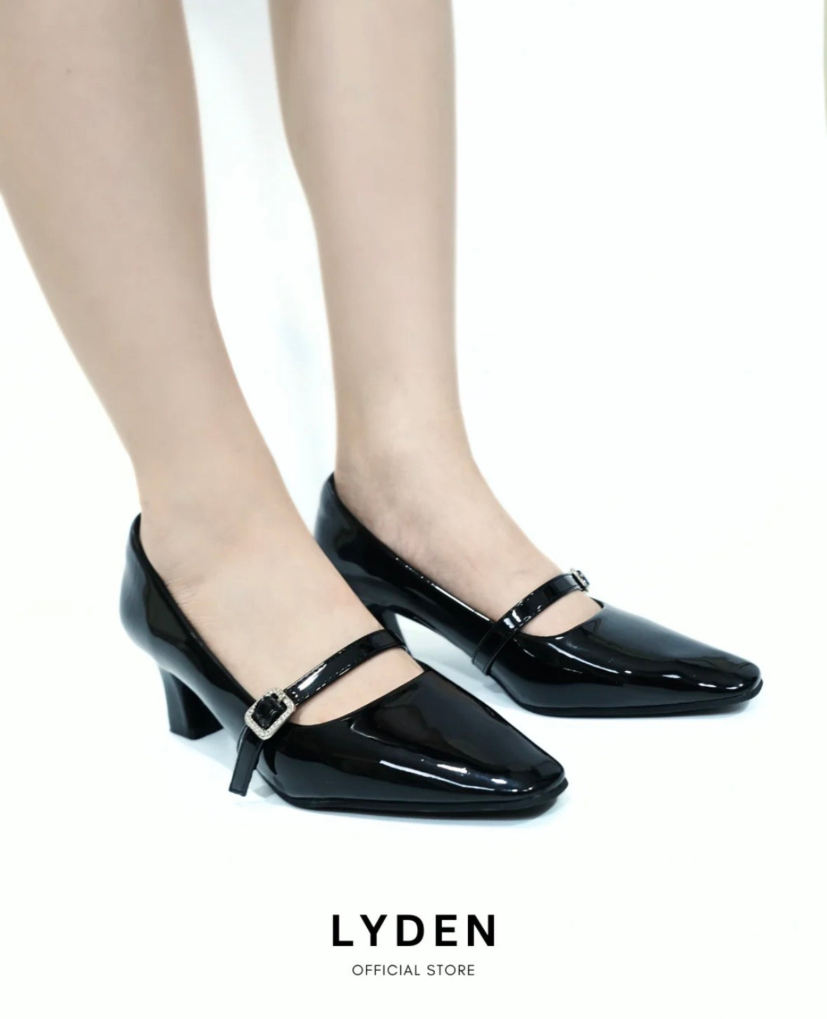 LYDEN Mary Jane Pointed Heels 6cm