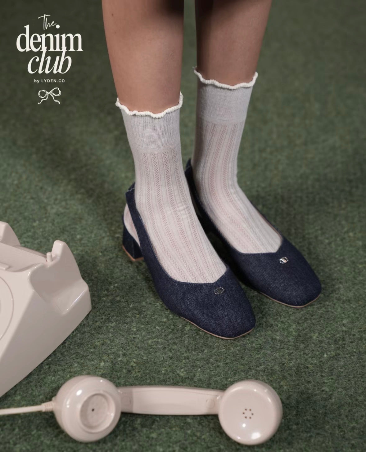 LYDEN The Denim Club Heels