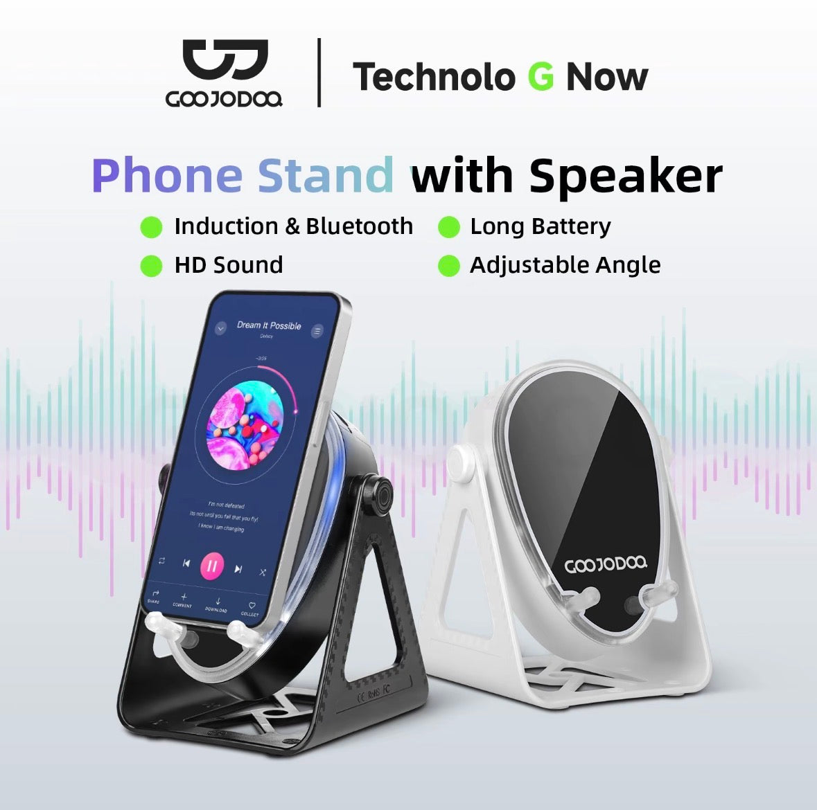 GJDQ BD3108/BD3108Pro Phone Stand Speaker