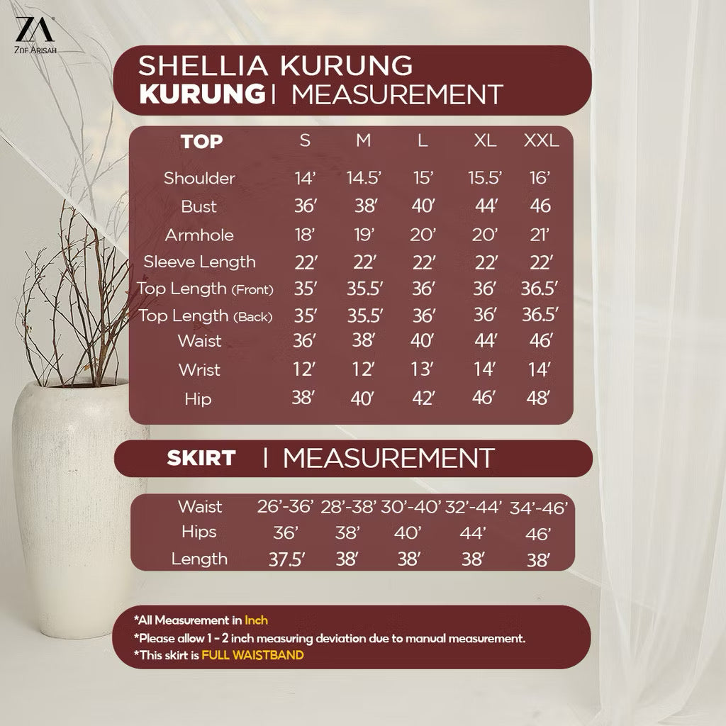 ZA Shellia Kurung Set
