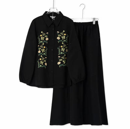 YM Jolana Embroidered Skirt Set - FS/PS