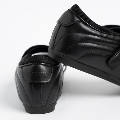 H2U Vince Leather Strap Flats