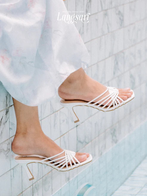H2U Yaya Glitter Strap Heels - Langsari I Collection