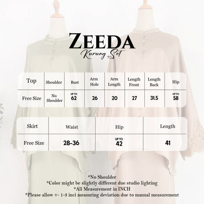 ABC Zeeda Kurung Set