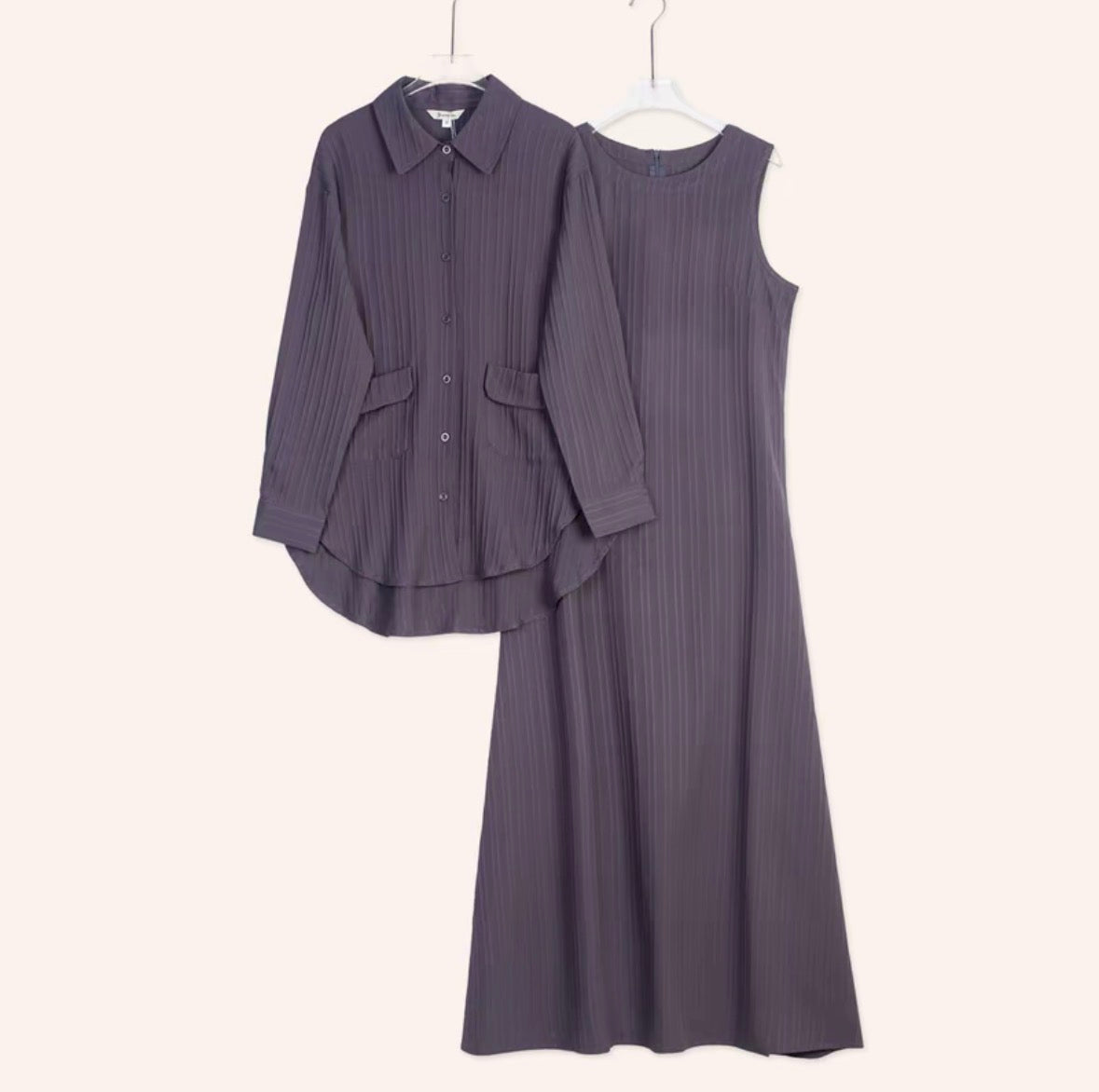YM Ines Cardi with Long Inner Dress - FS/PS