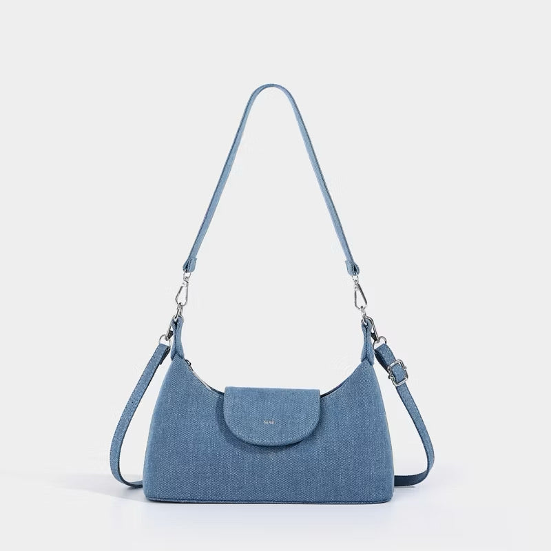 NUNU Ally Bag Leather/Suede/Denim