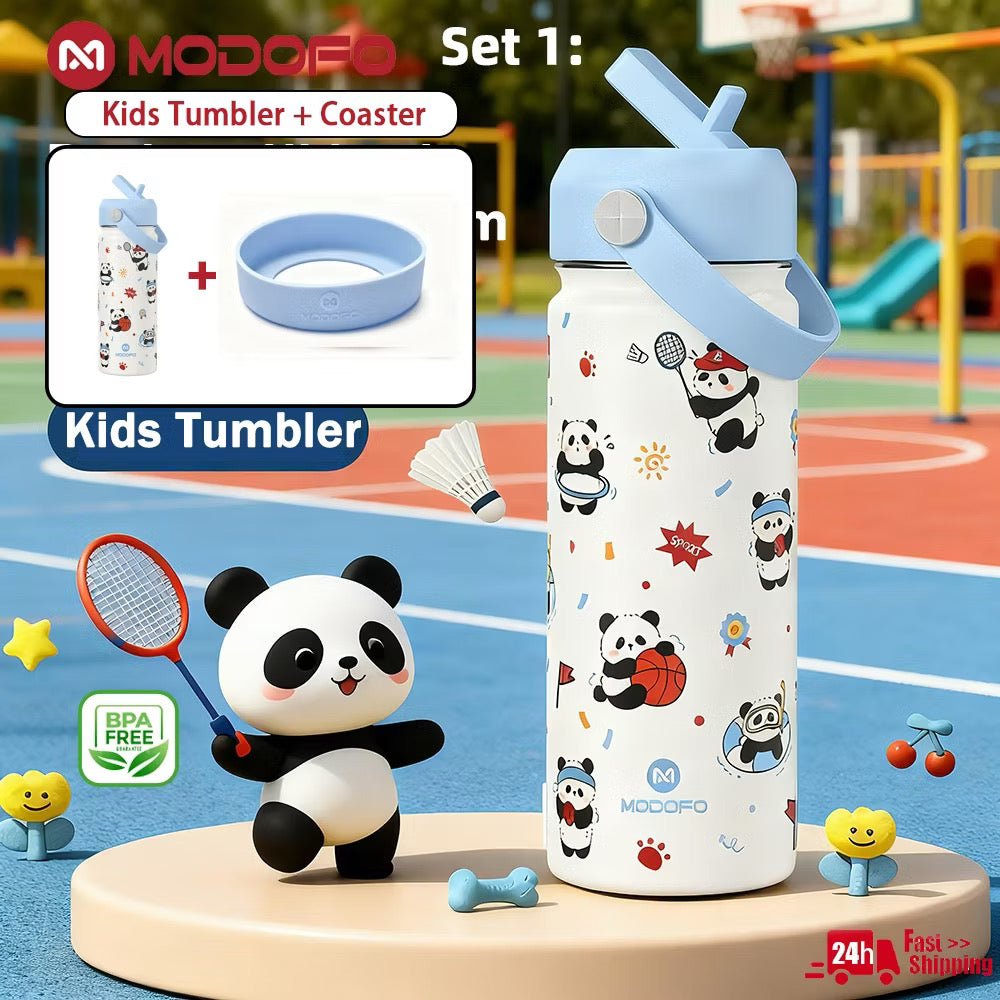MDF  Kids Tumbler Thermos With Straw Bottle 18oz/530ml