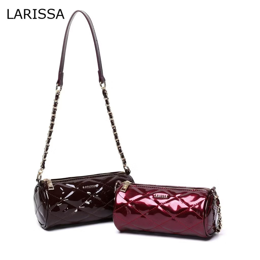 LARISSA Nyxie Glossy Quilted Bag