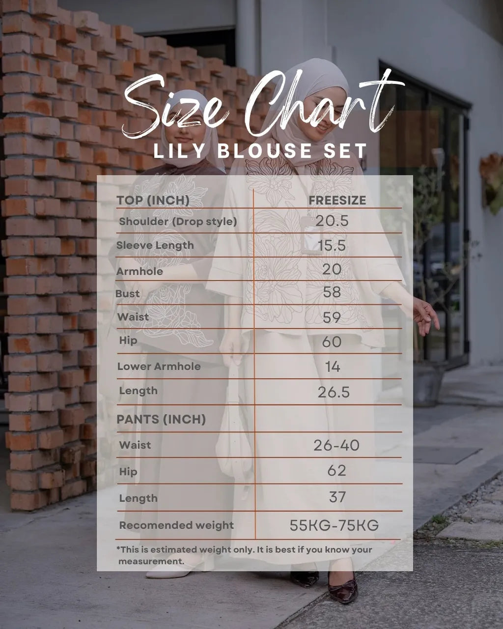 HW Lily Embroidery Velvet Blouse With Palazzo Skirt