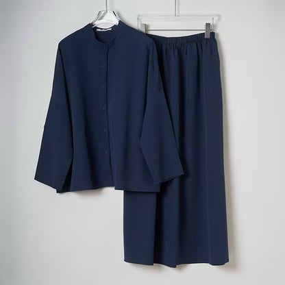 YM Sofea Set (Blouse & Skirt) - Free Size / Plus Size