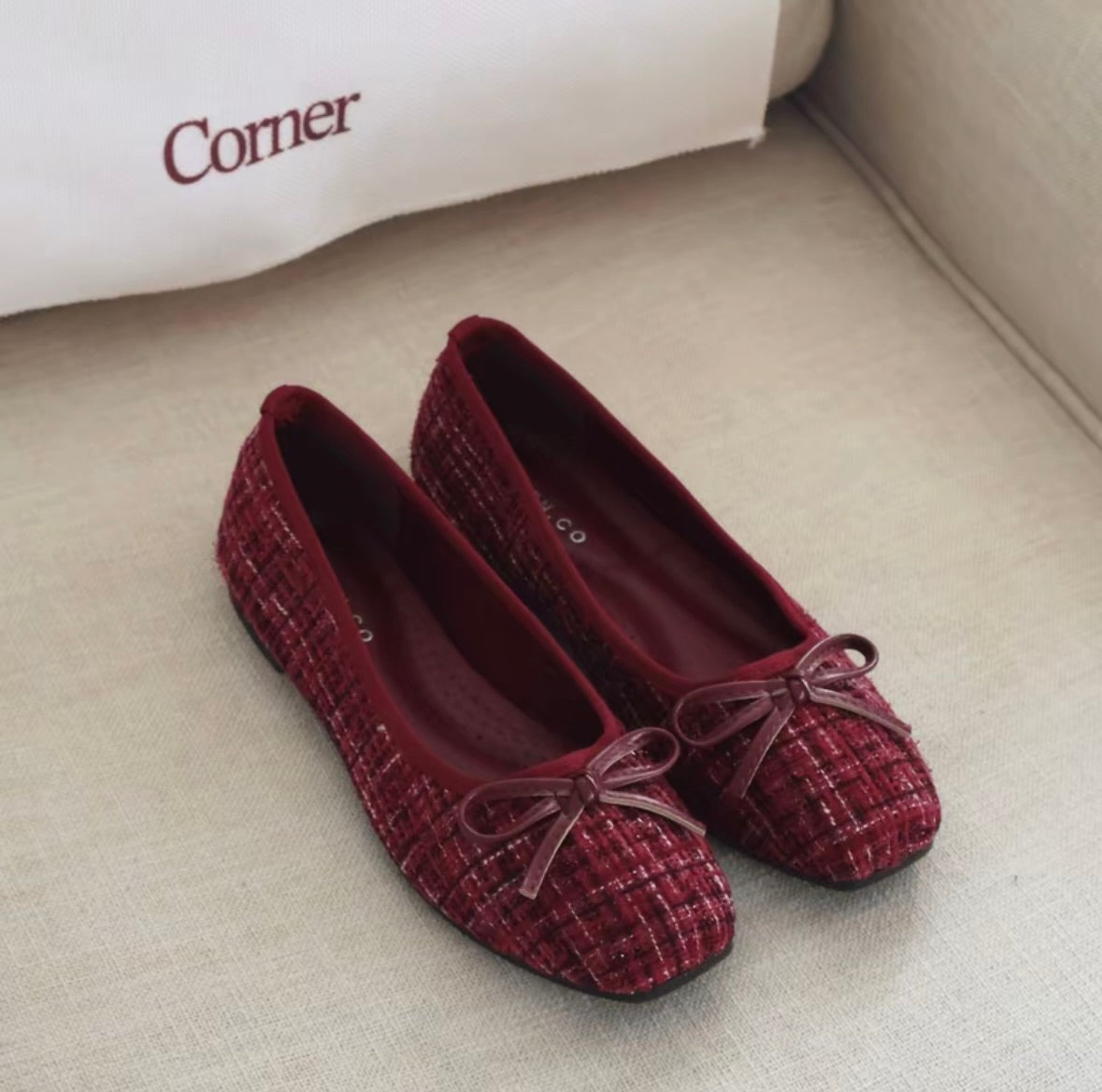 LYDEN Crochet Kiss Ballet Flats Series