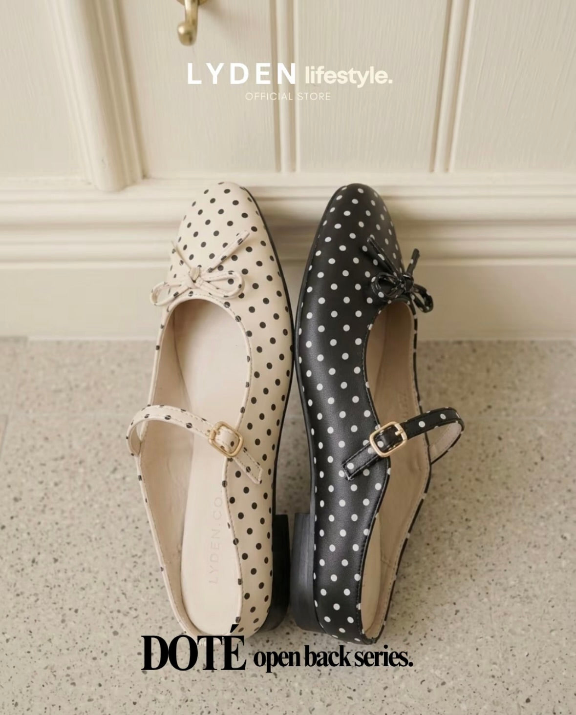 LYDEN Doté Open Back Flats