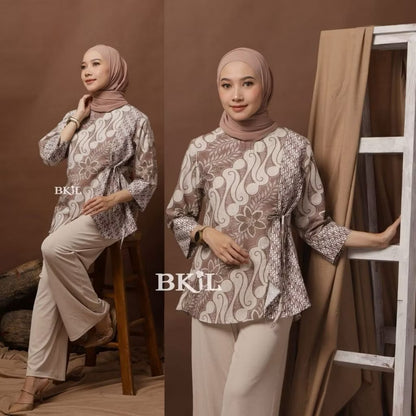 Modern Batik Cotton Top/Blouse