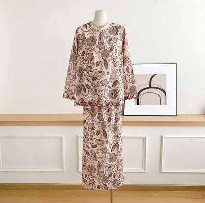 Baisanmy Casual Sulam Kurung Set