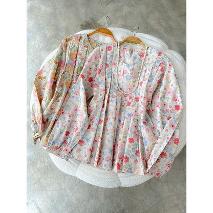 ABC Astrid Pleated Top
