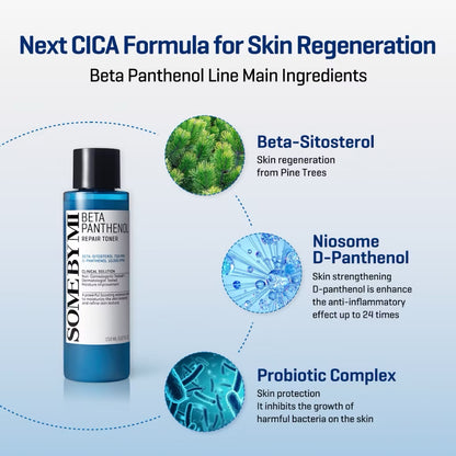 SBM Beta-Panthenol Repair 4 Set (Toner+Serum+Cream+Gel Cleanser)