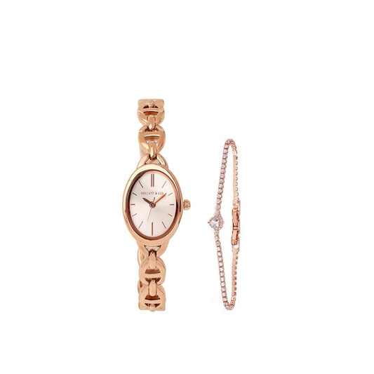 Milliot & Co Rebecca Classic Bracelet Analog Watch with Bracelet Set