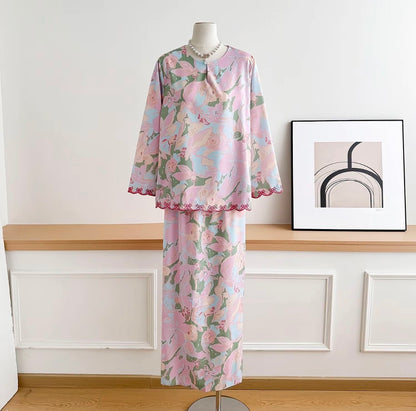 Baisanmy Casual Sulam Kurung Set