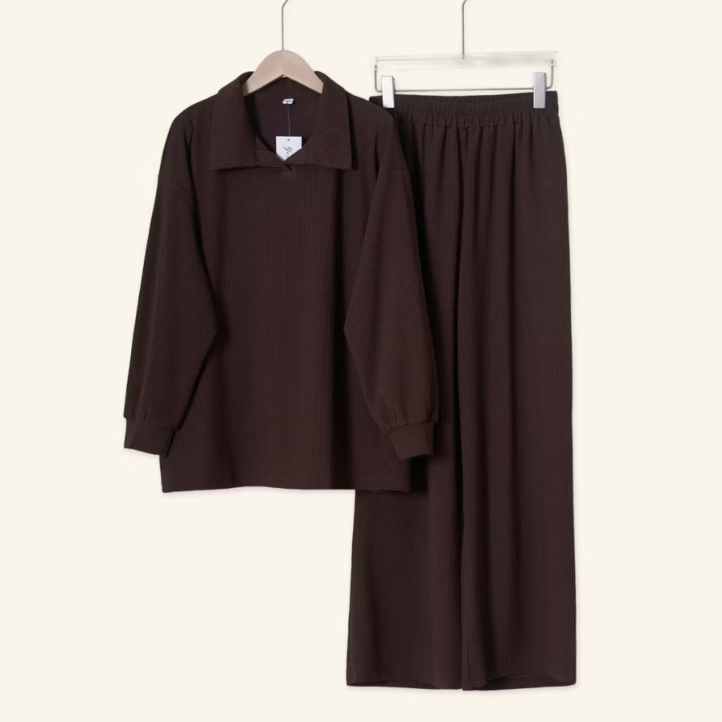 YM Elle/Ellene Set (Blouse & Pants) - Free Size/Plus Size